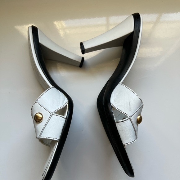 Tod's White Mules with Gold Details - Picture 4 of 9